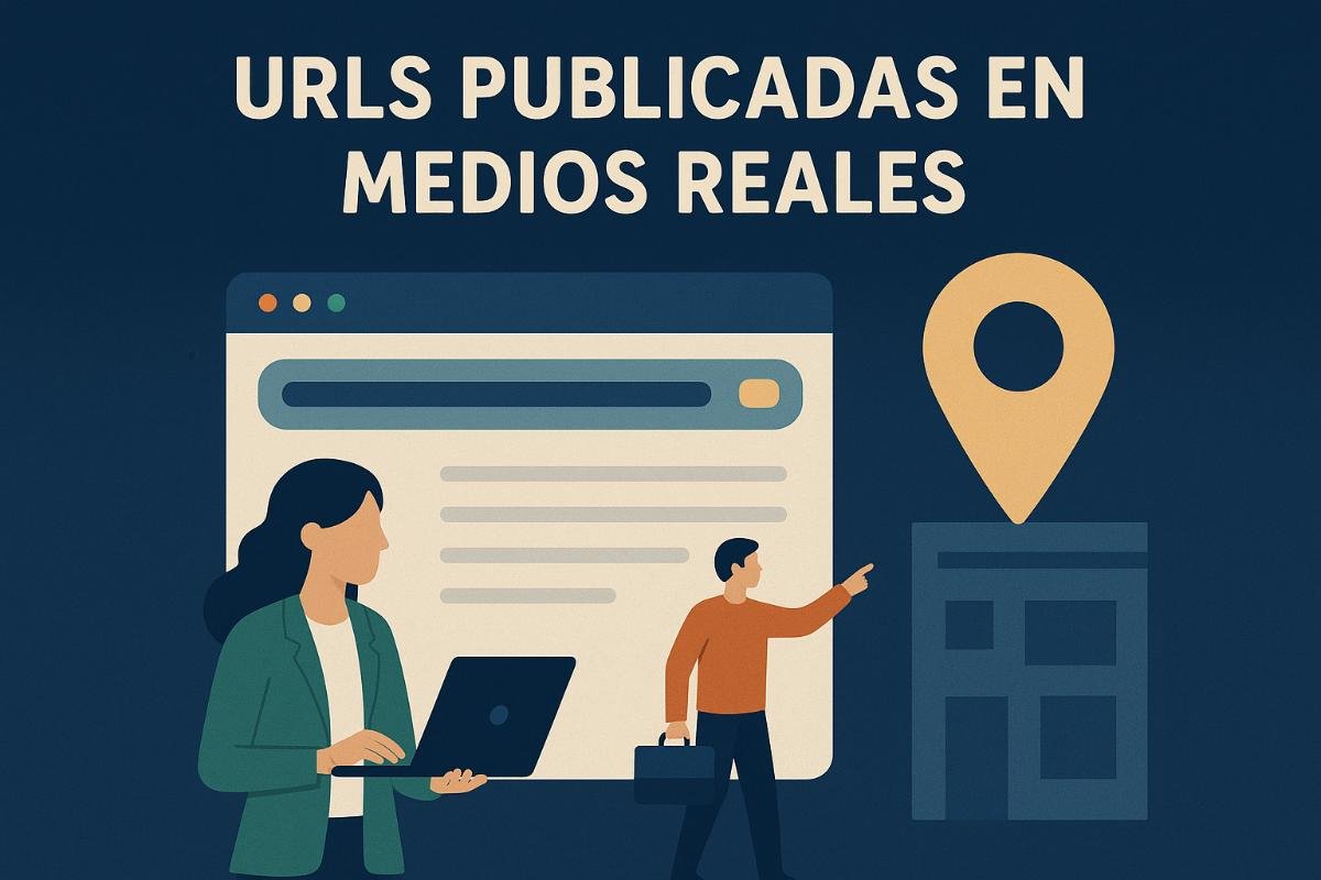 URLs publicadas en medios reales